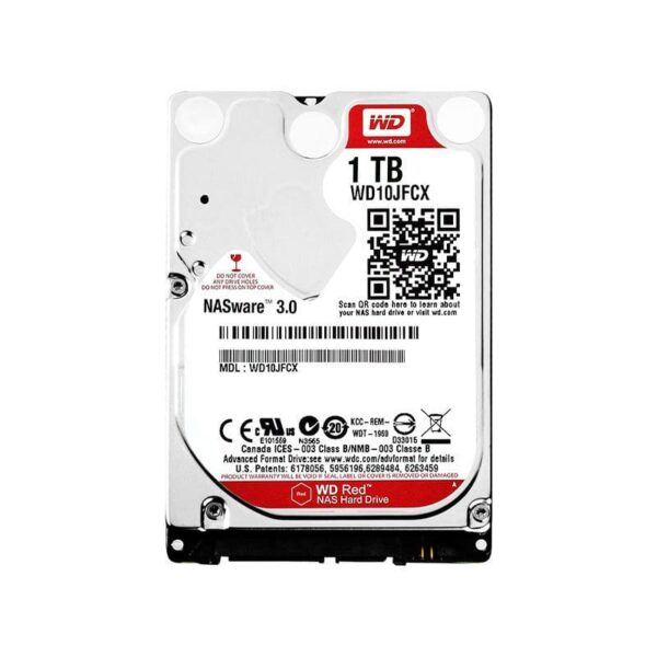 WD10JFCX Western Digital Red 1TB 5400RPM SATA Hard Drive