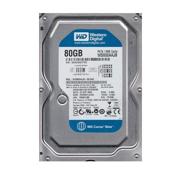 WD800AAJB Western Digital Caviar Blue 80GB ATA/IDE Hard Drive